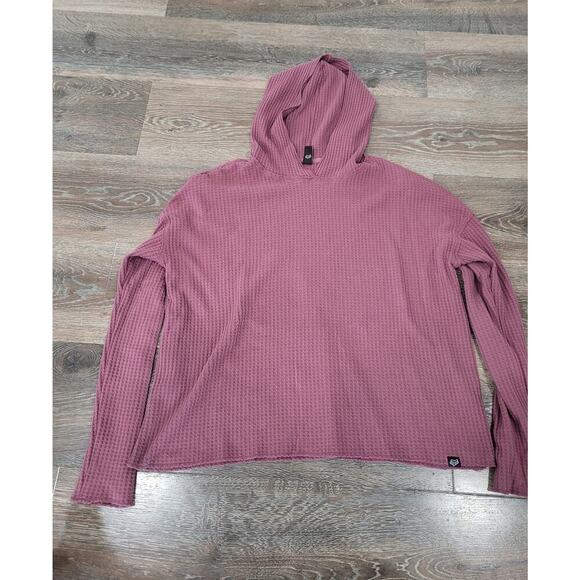 Fox Hooded‎ Purple Knit Shirt size small #3 - Picture 1 of 3